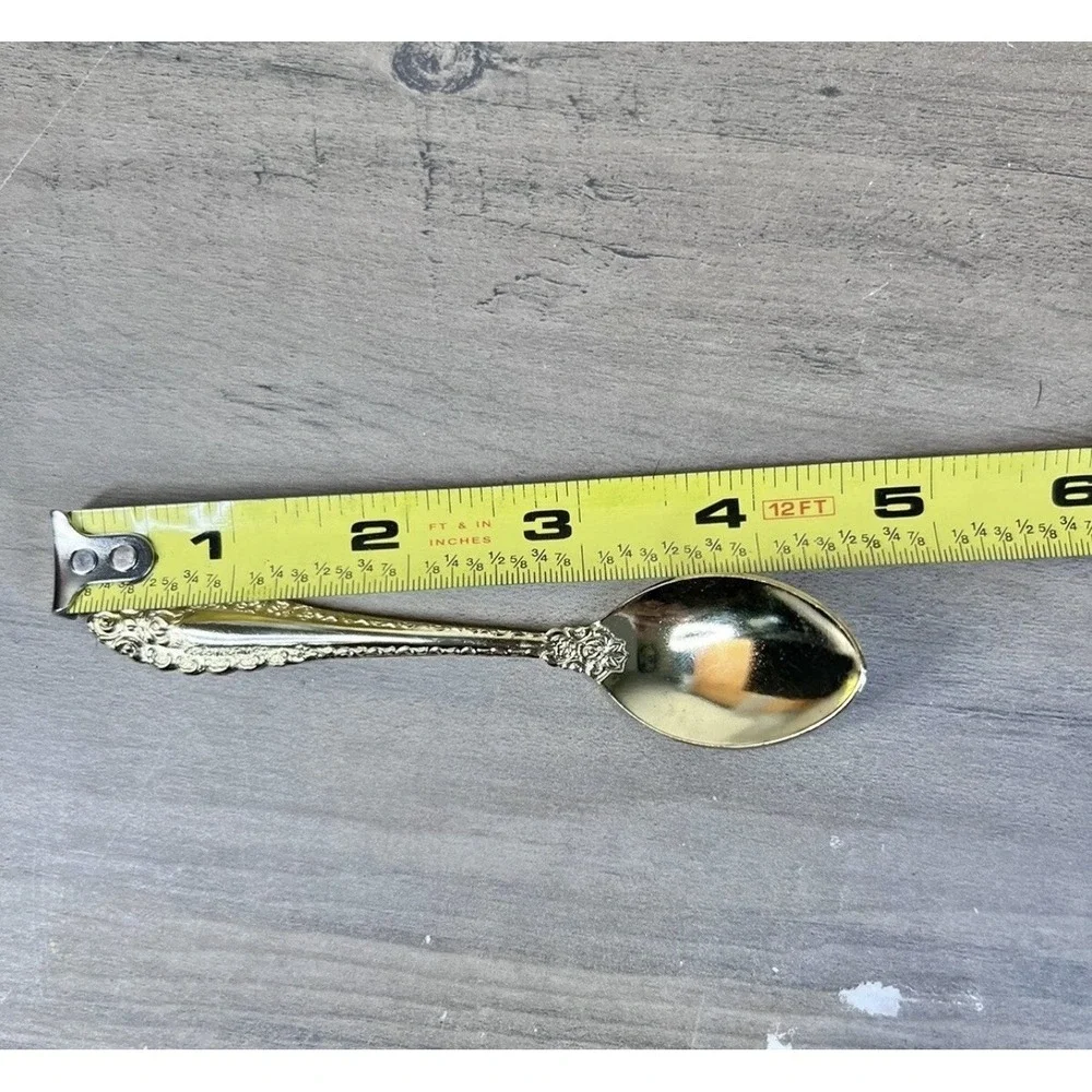 Prestige Concord Stainless Steel Demitasse Spoon Floral Rose 5